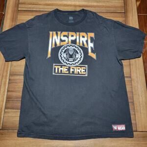 WWE Authentic Wear Becky Lynch "Inspire The Fire" Unisex Black Tee - Size XL
